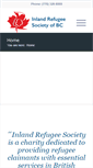 Mobile Screenshot of inlandrefugeesociety.ca